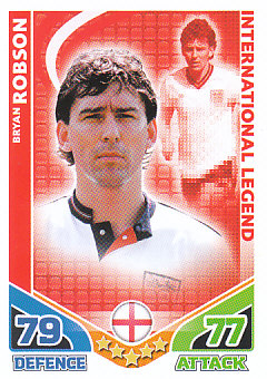 Bryan Robson England 2010 World Cup Match Attax International Legends #IL